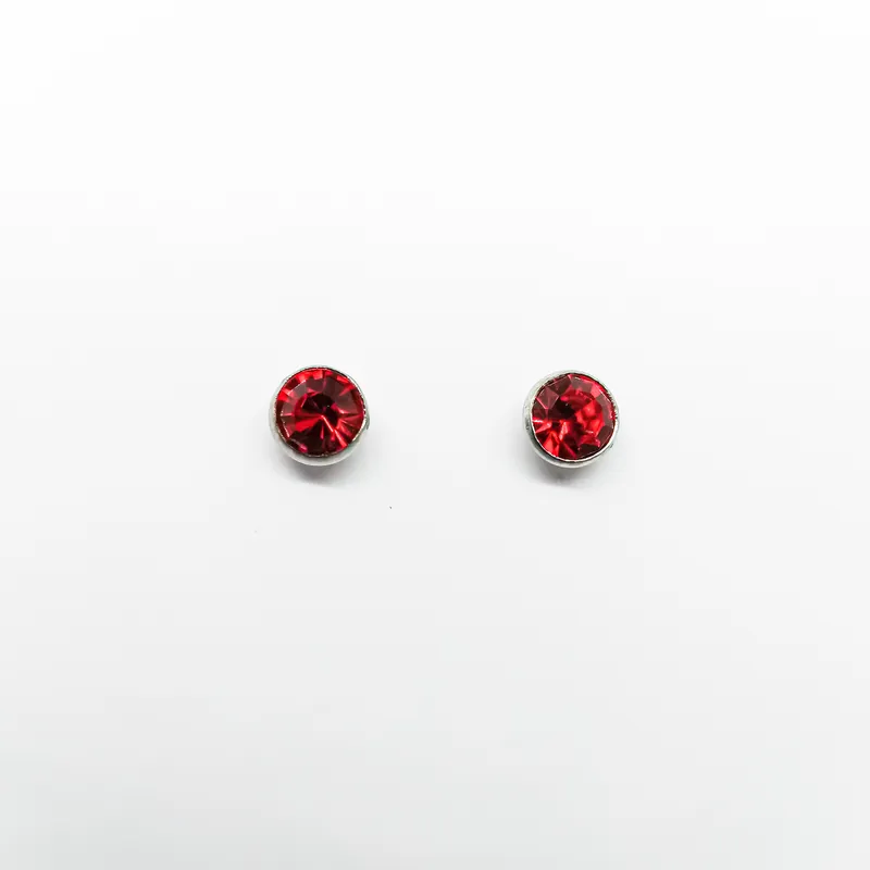 BR INOX CRAVACAO INGLESASTRASS 8MM VERMELHO