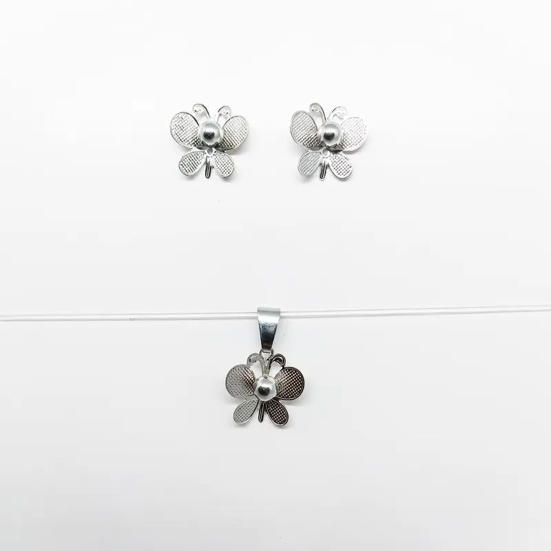 CONJ INOX BORBOLETA CESFERA 3MM