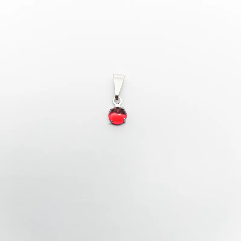 PING INOX PEDRA LUA 5MMVERMELHO