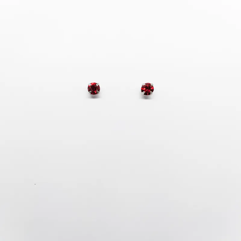 BR INOX STRASS 4MM VERMELHO