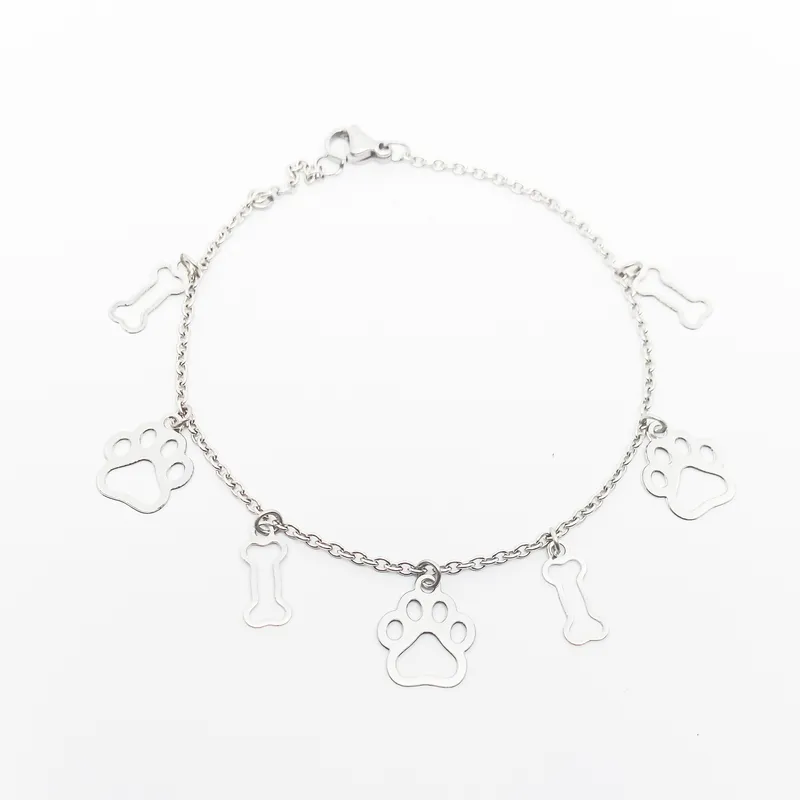 PULSEIRA INOX PATINHAS COSSINHOS VAZADO 20CM