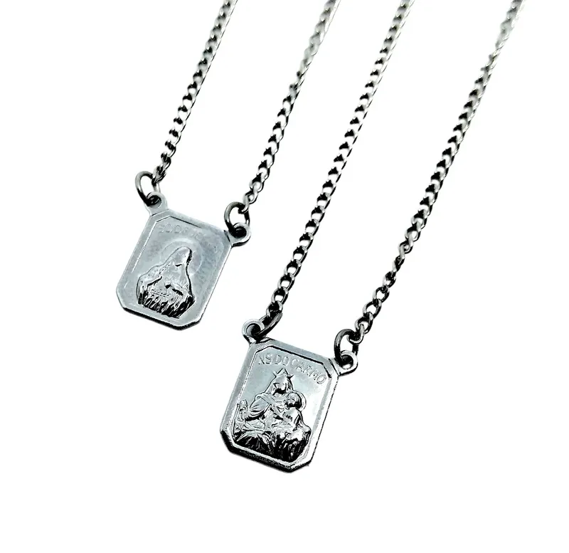 Escapulário em Aço Inox 0008