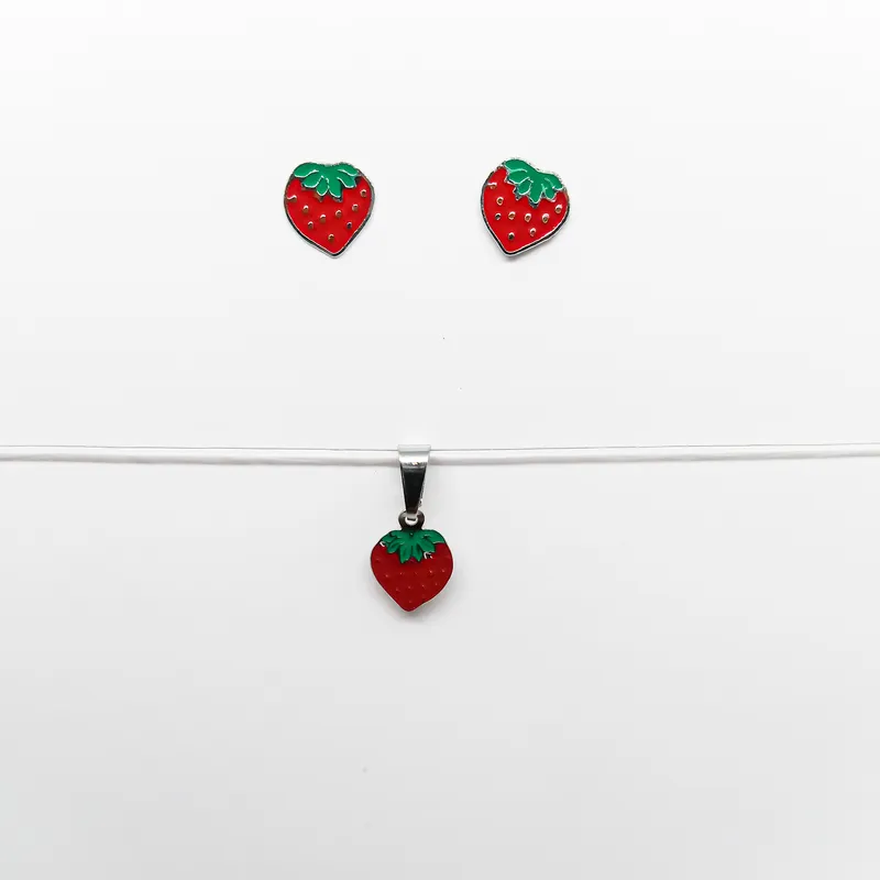 CONJ INOX MORANGO RESINADO8MM