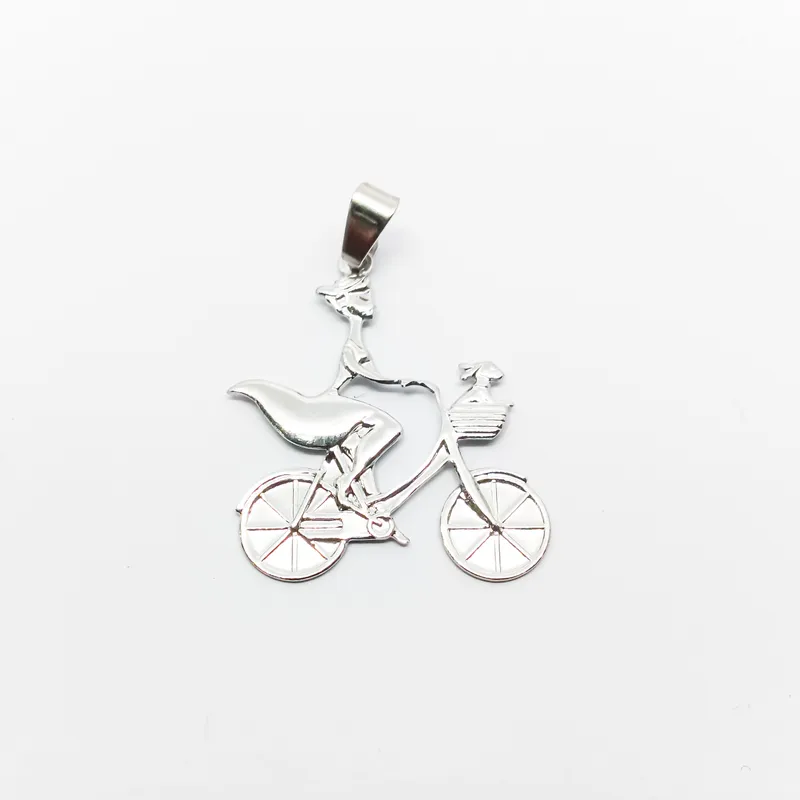 PING INOX MENINA NA BICICLETA