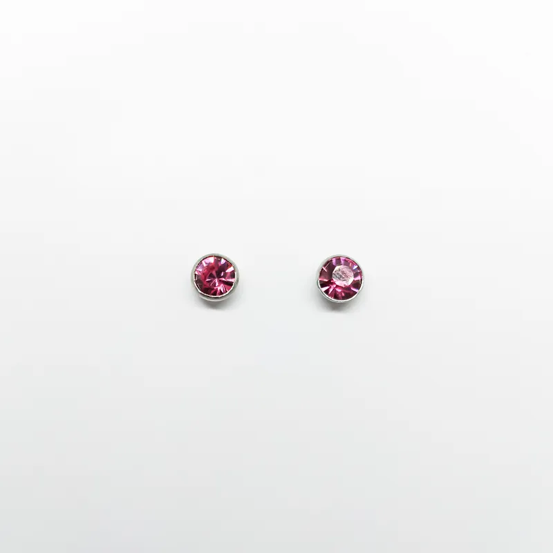 BR INOX CRAVACAO INGLESASTRASS 8MM ROSA