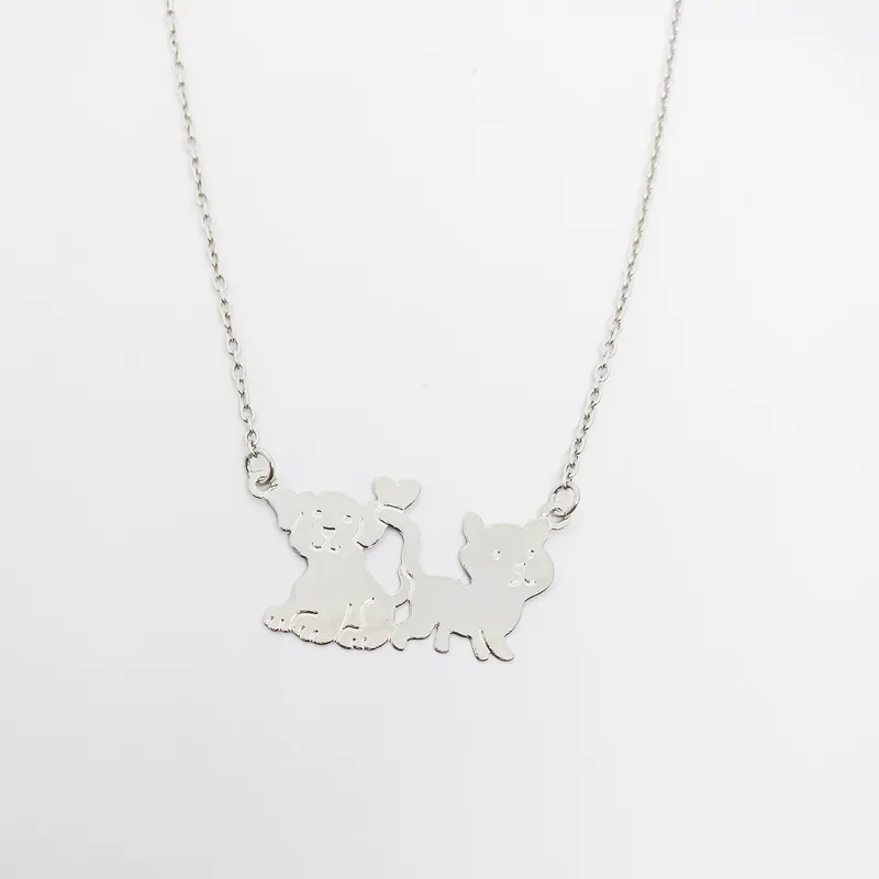 GARG INOX GATO E CACHORRO45CM