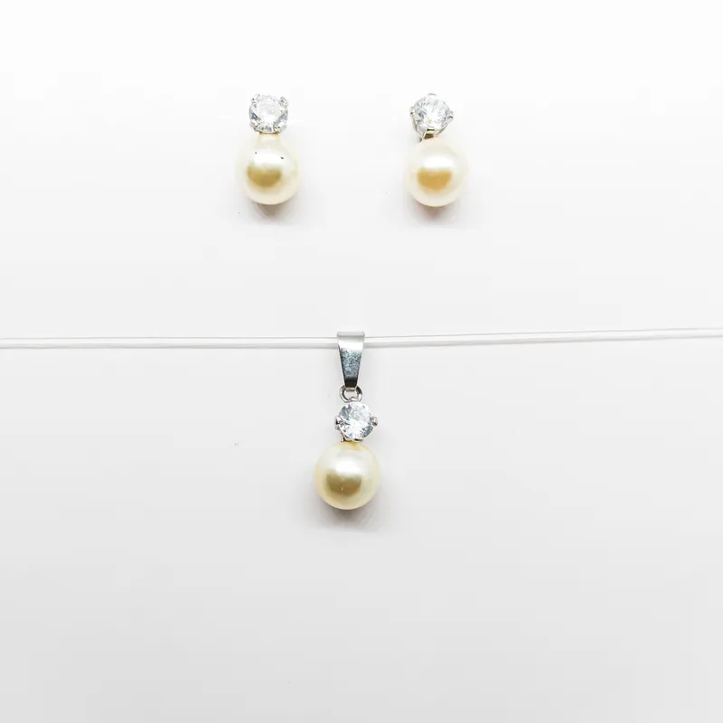 CONJ INOX ZIRCONIA 4MM EPEROLA 7MM