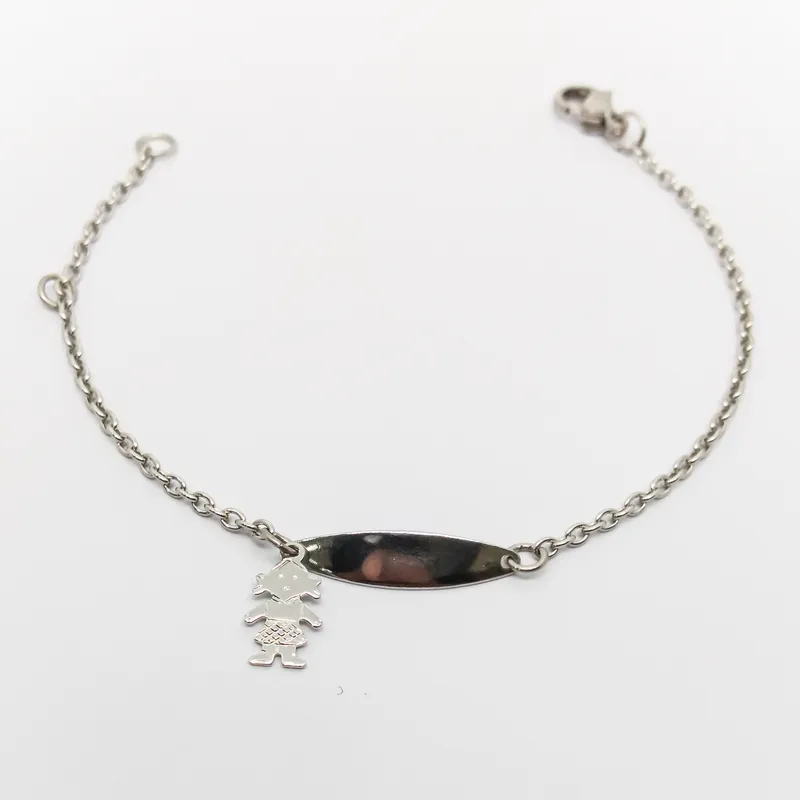 PULSEIRA INOX INFANTIL PLACALISA C MENINA 15CM