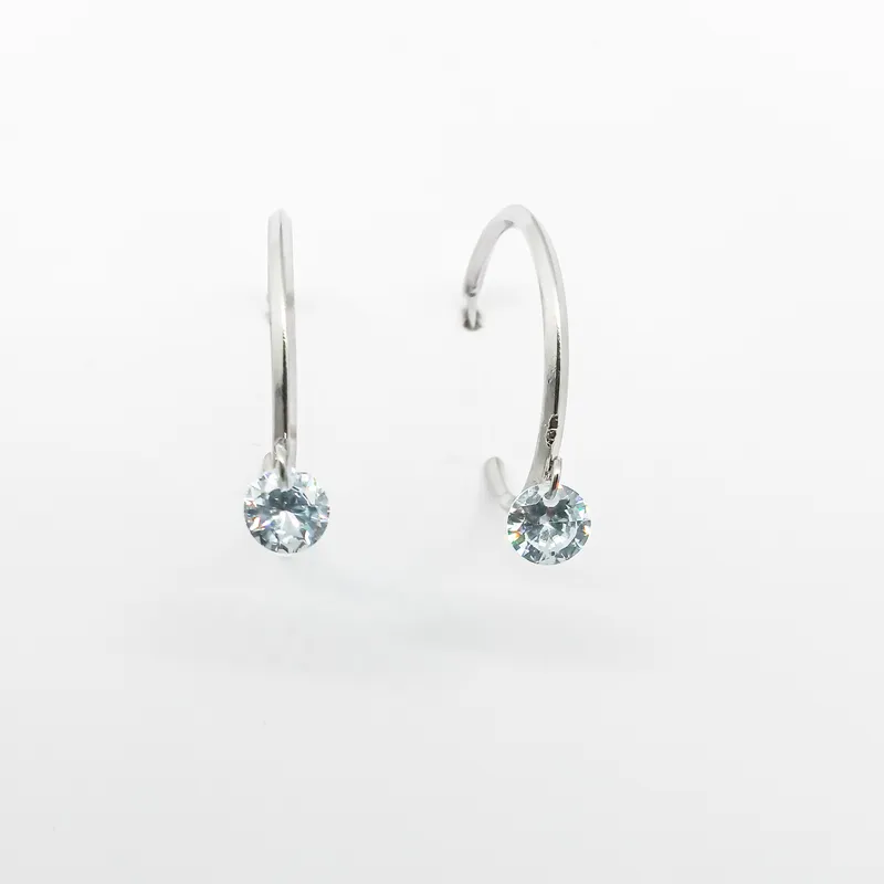 ARG INOX FIO LOSANGO1,5MM/2CM C ZIRCONIA REDONDA6MM