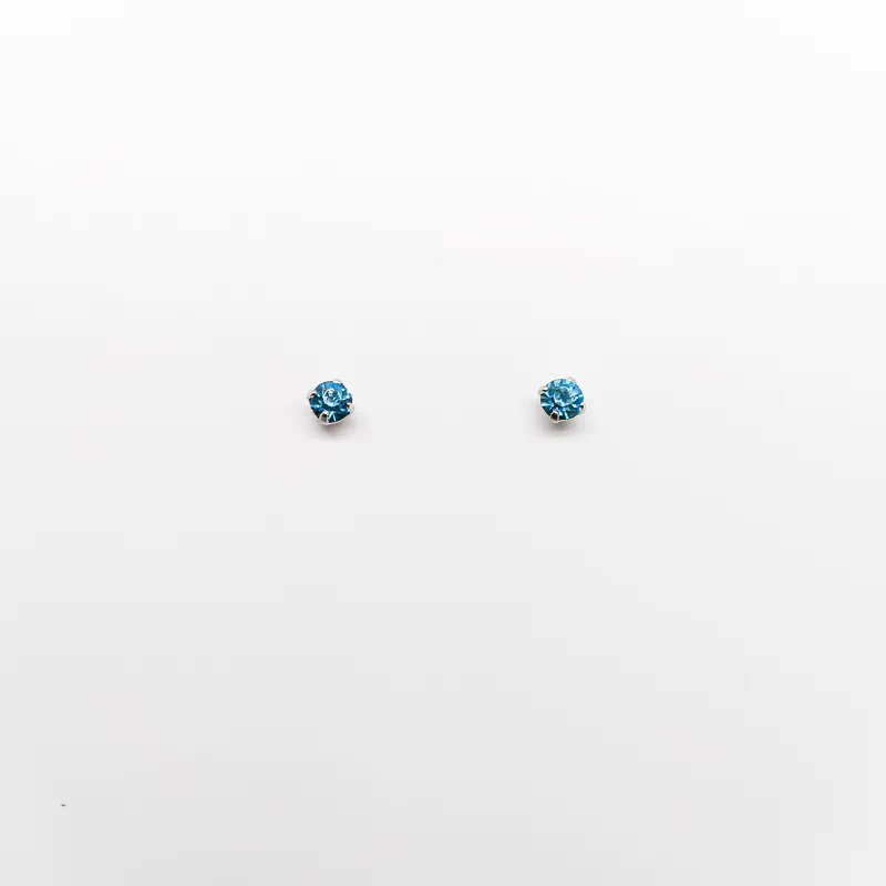 BR INOX STRASS 3MM AZUL