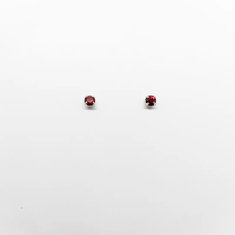 BR INOX STRASS 3MM VERMELHO