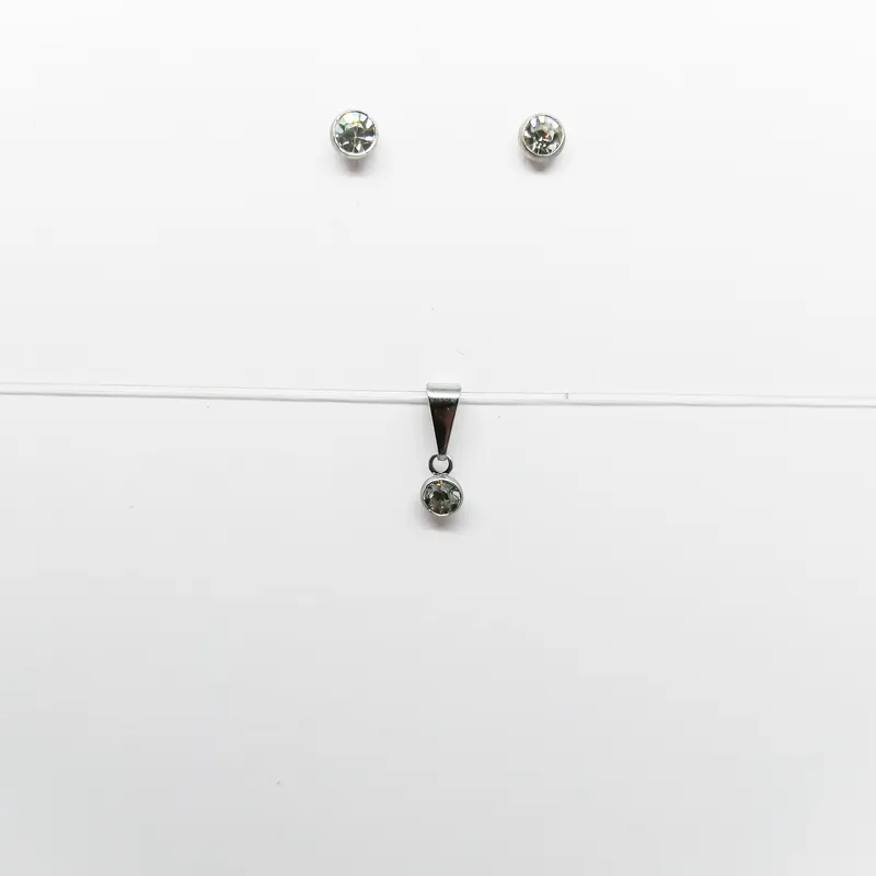 BR INOX CRAVACAO INGLESASTRASS 4MM CRISTAL