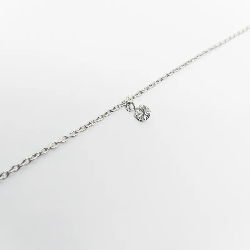 TORNOZELEIRA INOX STRASS5MM 25CM