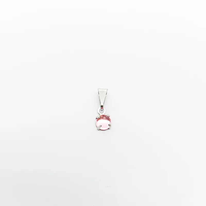 PING INOX PEDRA LUA 5MM ROSA