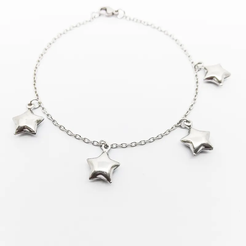 PULSEIRA INOX C 4 ESTRELAS11MM 20CM